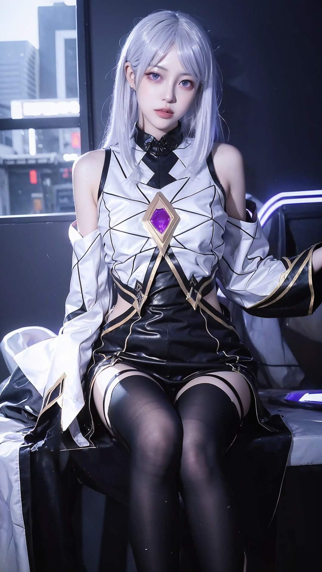 AI绘画-东方镜-伴生皮-图包-绝对领域